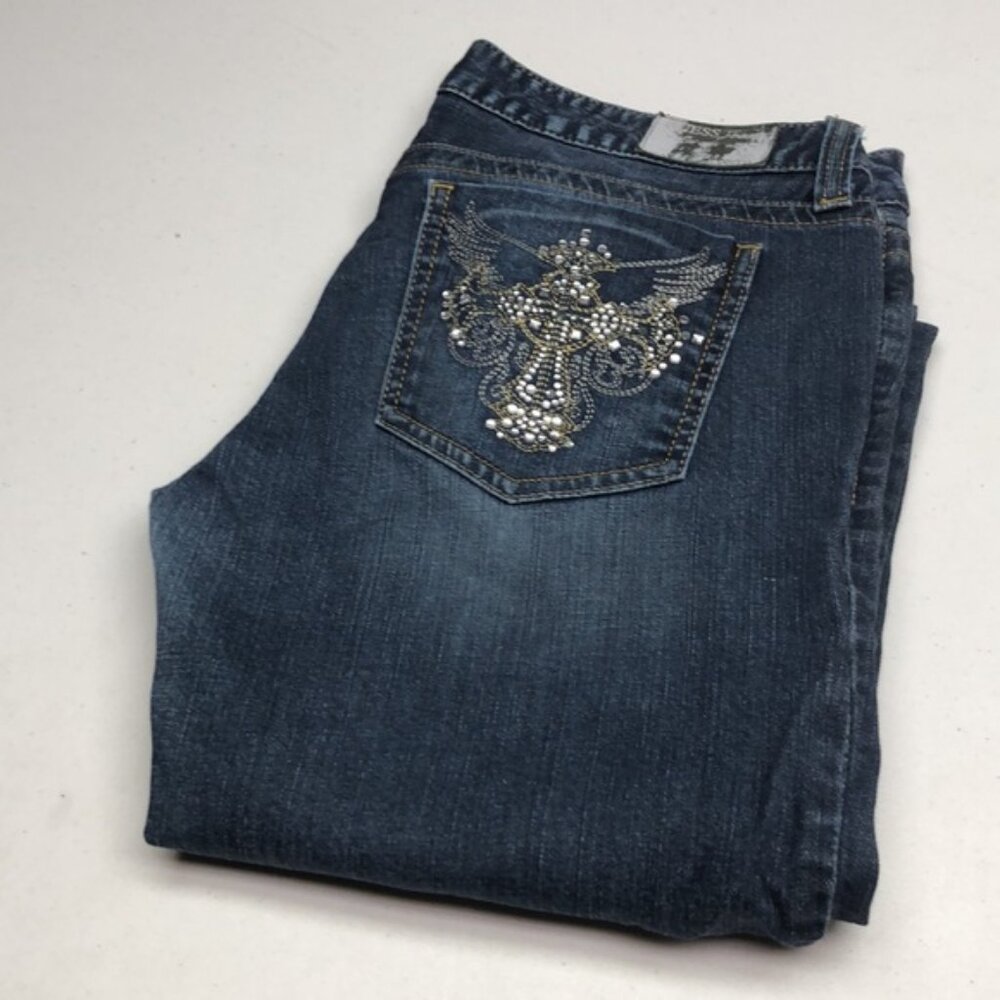 GUESS FOXY FLARE LEG JEANS 12/31x31 βοΈ